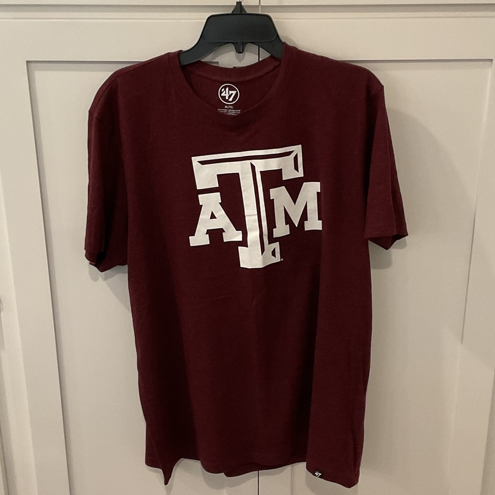 47 Burgundy Texas A&M Logo Short Sleeve Tee